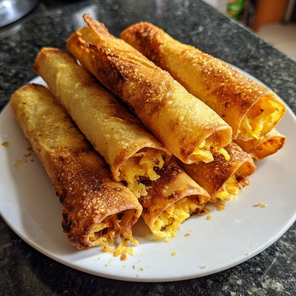 Taquitos Jackfruit Cheese Crispy