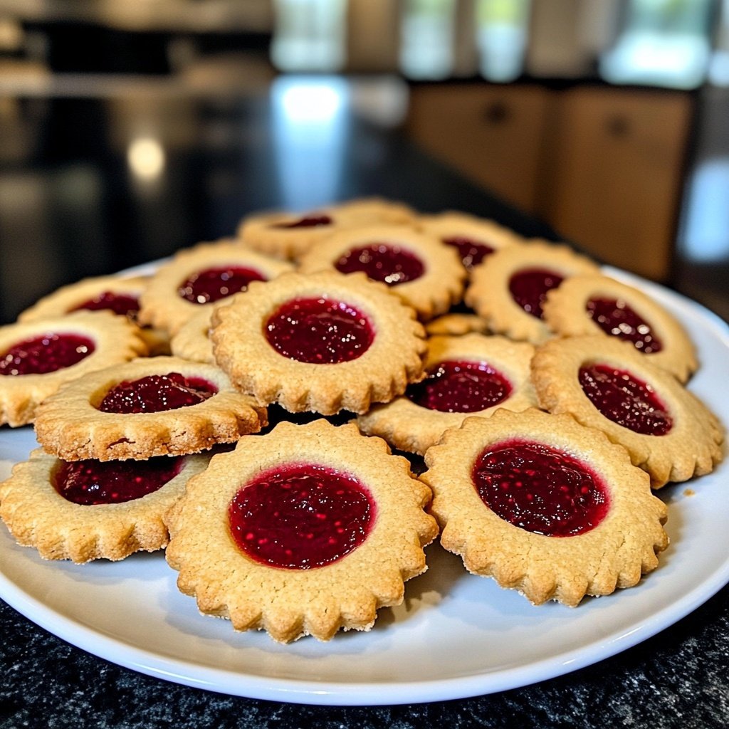 Jam-Filled Linzer Eye Cookies