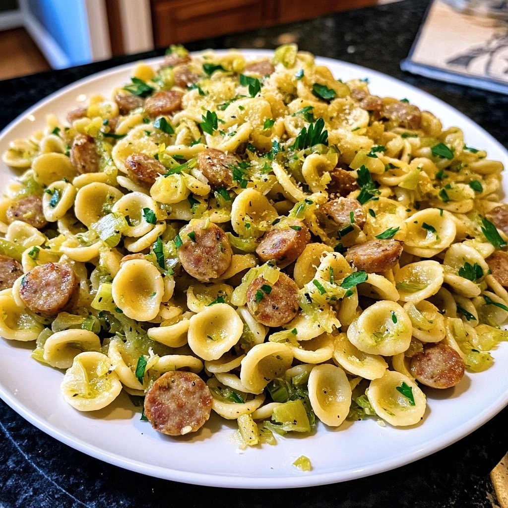 Sausage and Leek Orecchiette