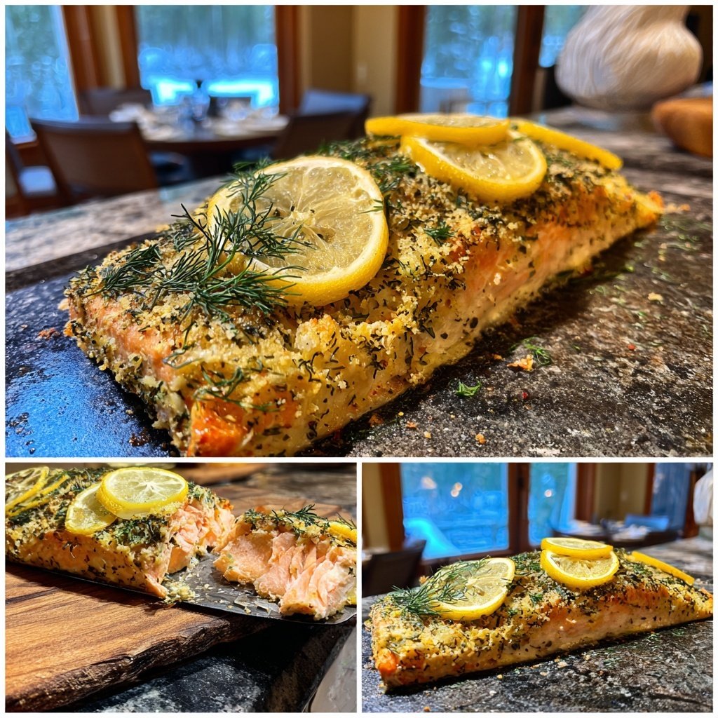 Zesty Lemon Dill Salmon Bake