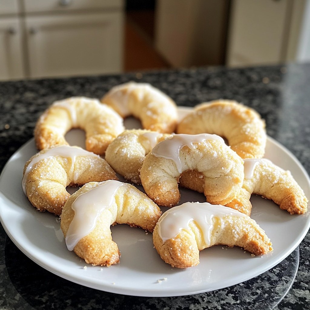 Vanilla Crescent Cookies with Bourbon Vanilla
