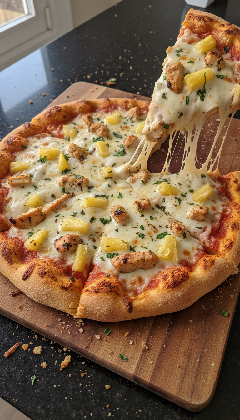 Pineapple Chicken Pizza