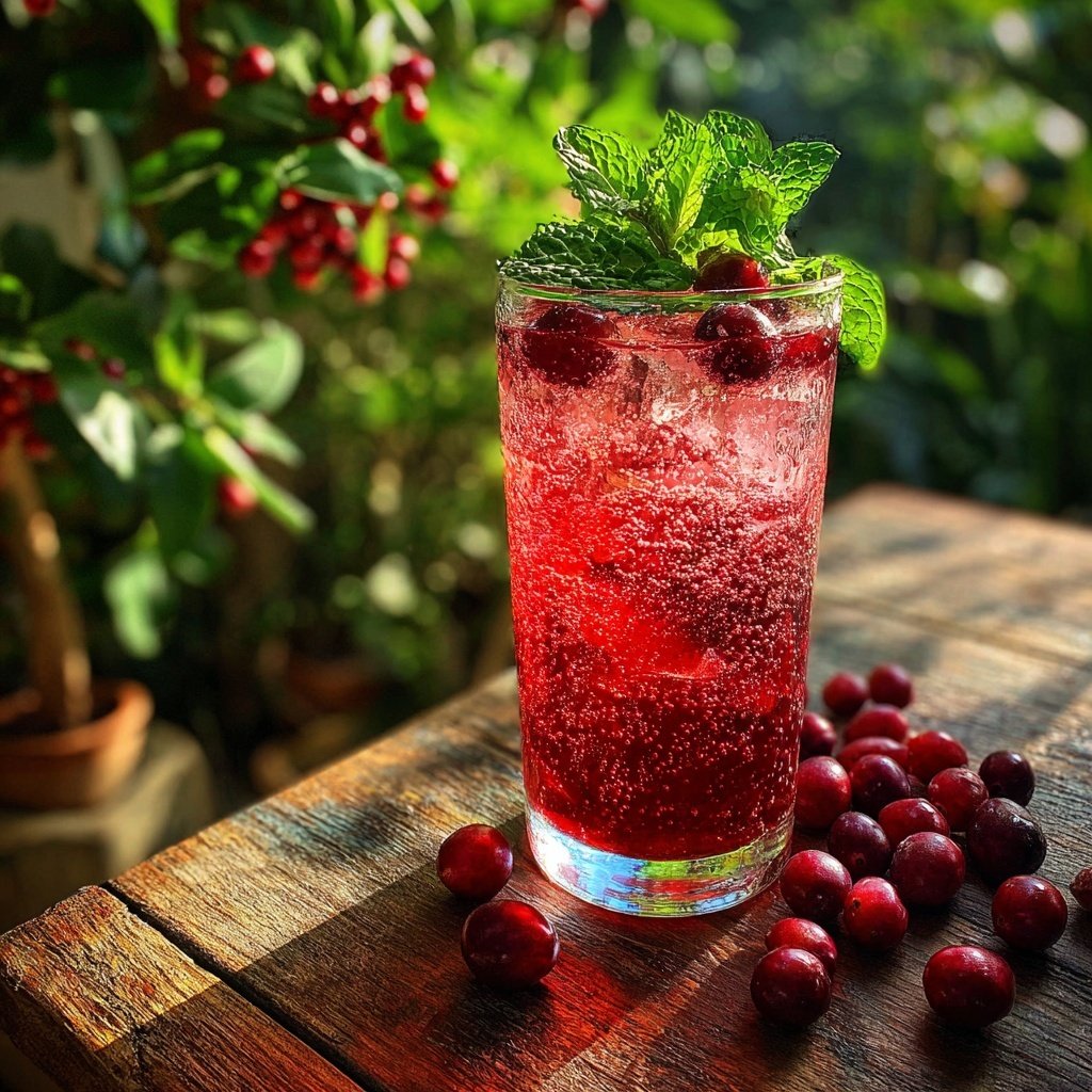 Cranberry St. Germain Cocktail