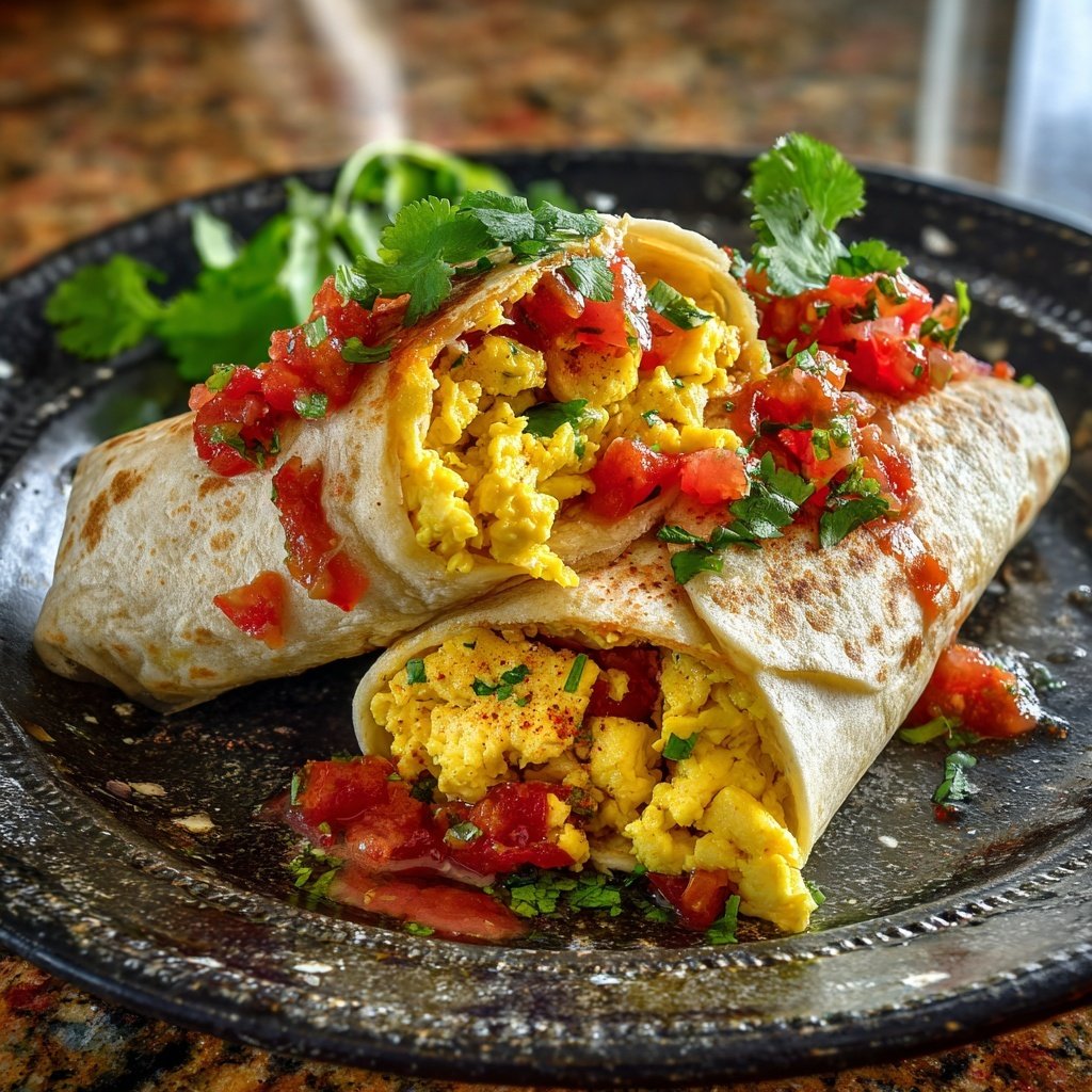 High Protein Breakfast Burrito