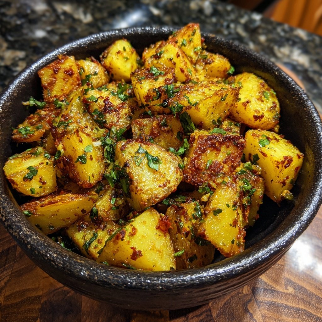 Airfried Radish Potatoes with Garlic