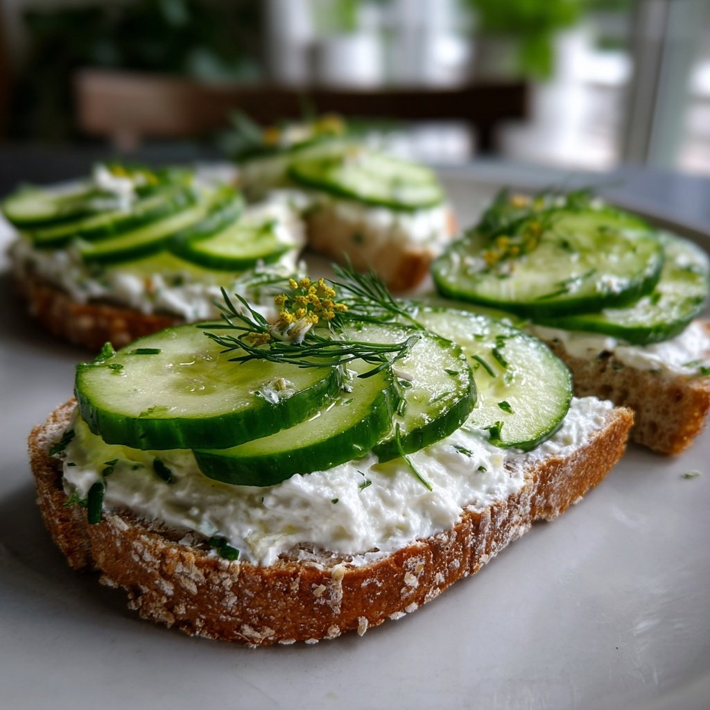 Cucumber Sandwiches with Fresh Dill