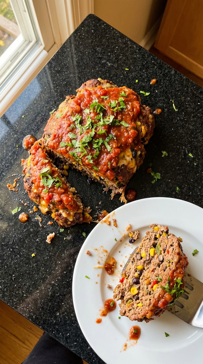 Mexican Meatloaf with Salsa