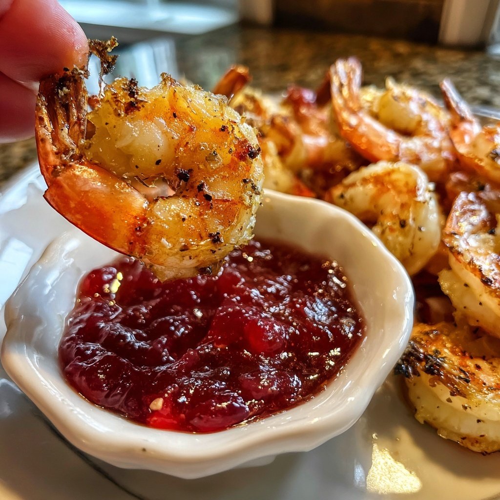 Roasted Shrimp Cranberry Cocktail Sauce