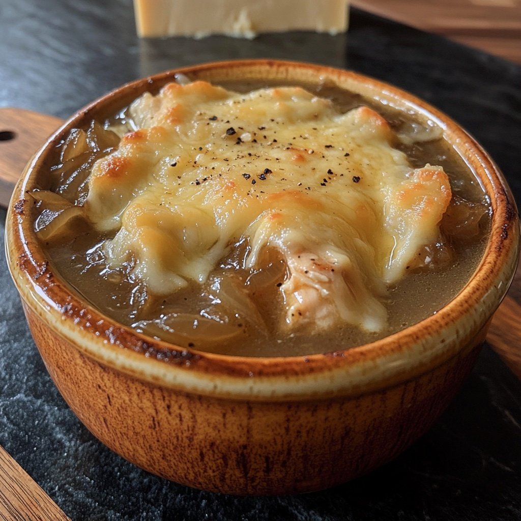 French Onion Chicken Soup