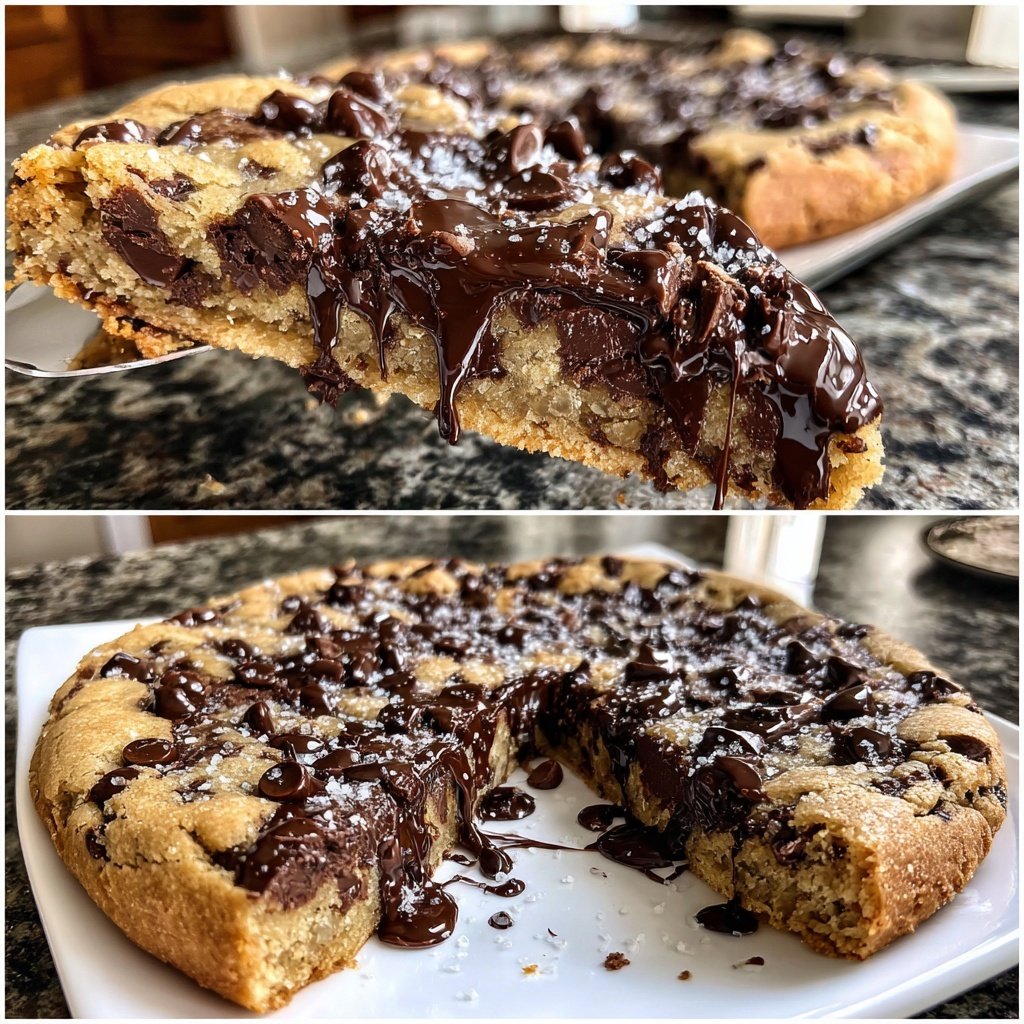 Giant Bakery-Style Chocolate Chip Cookie Cake​