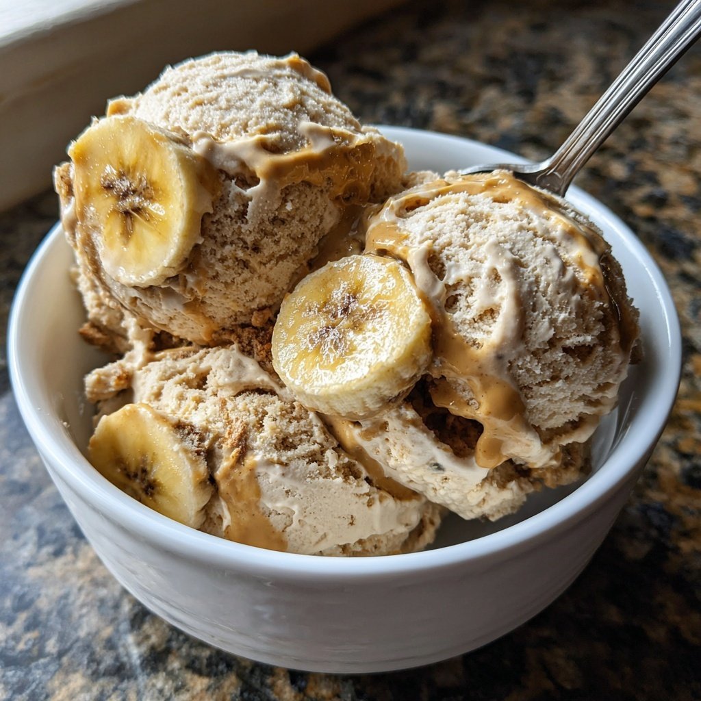 Peanut Butter Banana Ice Cream