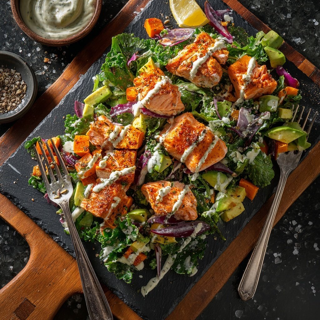 Sweet Potato and Salmon Salad