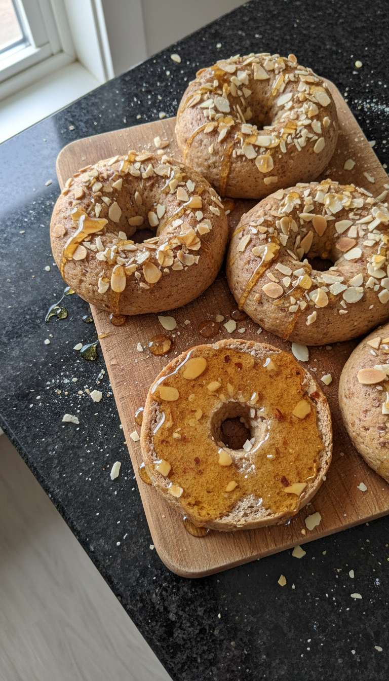 Honey Nut Protein Bagels