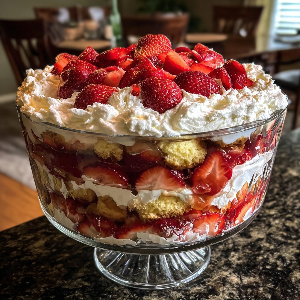 No-Bake Strawberry Shortcake Trifle