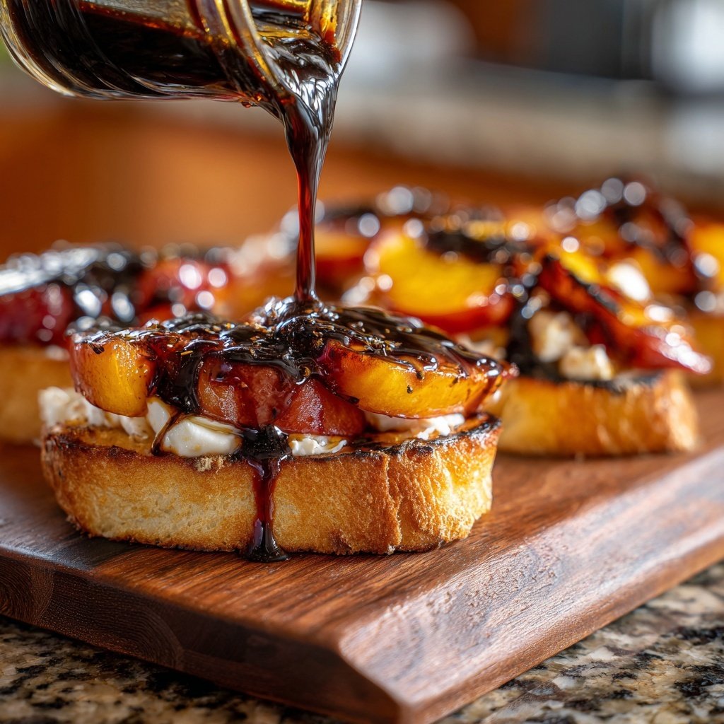 Balsamic Glaze for Grilled Peaches and Burrata​
