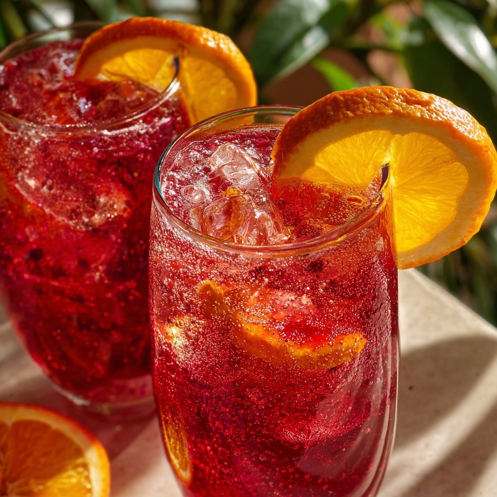 Spiced Cranberry Orange Fizz
