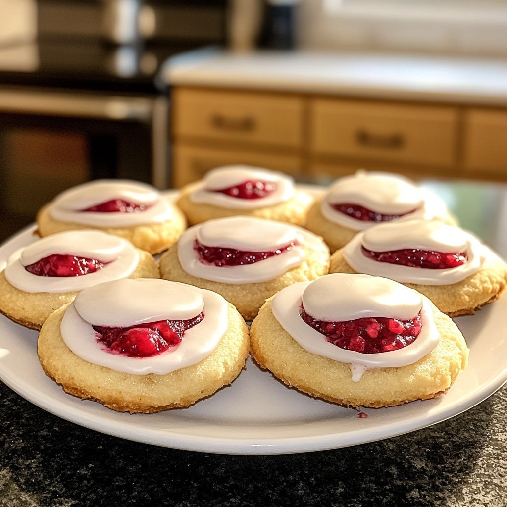 Raspberry-Filled Angel Eyes